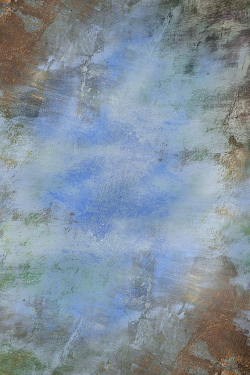 Blue and earth tones textured portrait background